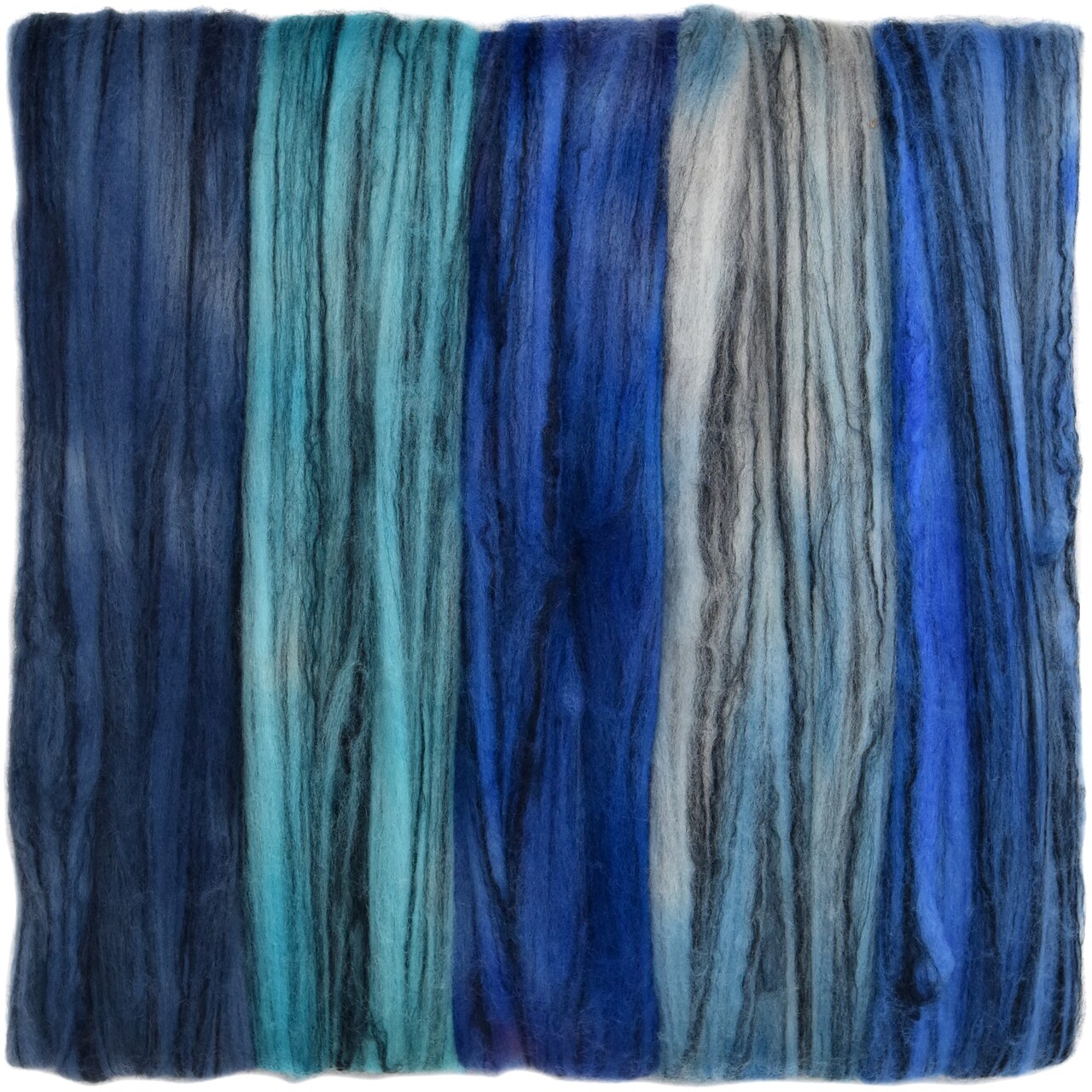 5oz Merino Tencel, Hand Dyed: Soft Lustrous Wool Combed Top Roving for Spinning, Felting, Weaving, and Textiles.